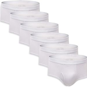 Fruit Of The Loom 6 Pack Mens White Premium Briefs Size Medium #1B459